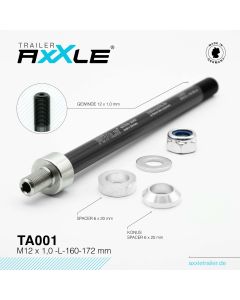 Trailer AxXle TA001 - M12x1,0 -L- 160-172mm